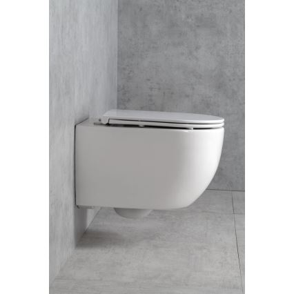 Bruckner - Vortex Rimless piekarams WC FULDA keramika/balts