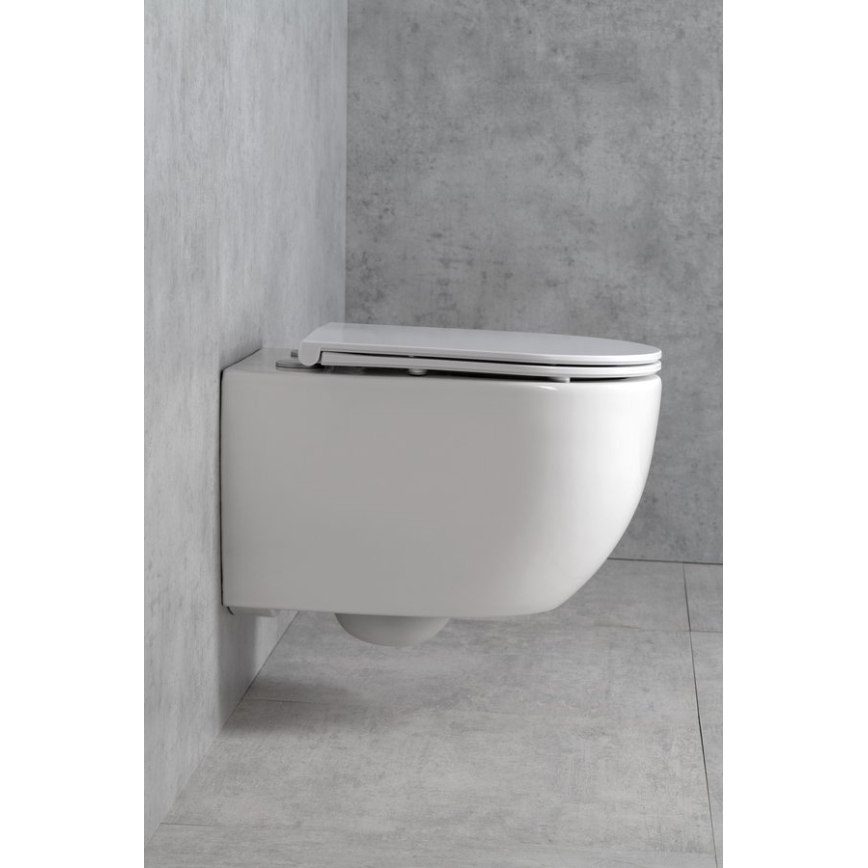 Bruckner - Vortex Rimless piekarams WC FULDA keramika/balts