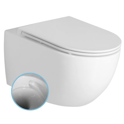 Bruckner - Vortex Rimless piekarams WC FULDA keramika/balts