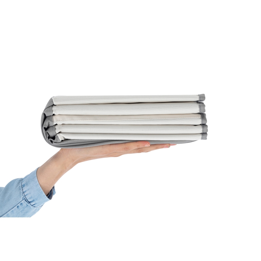 Bumbiņu baiseins bērniem d. 80 cm balta/pelēka