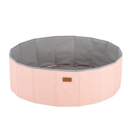 Bumbiņu baiseins bērniem d. 80 cm rozā/pelēka