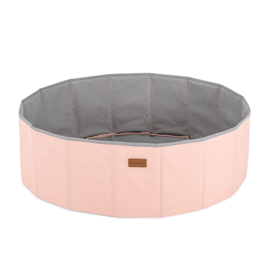 Bumbiņu baiseins bērniem d. 80 cm rozā/pelēka