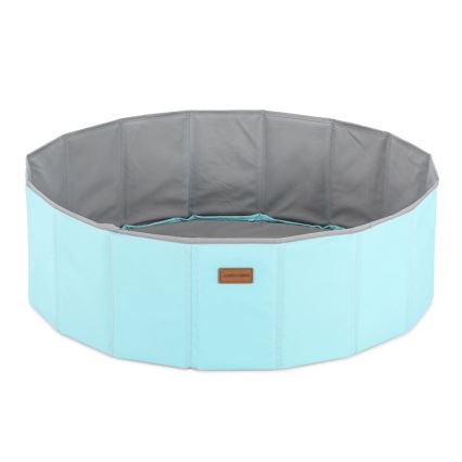 Bumbiņu baiseins bērniem d. 80 cm zila/pelēka
