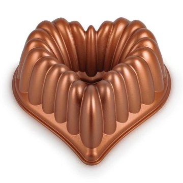 Bundt kūkas forma KITCHISIMO sirds/vara krāsā