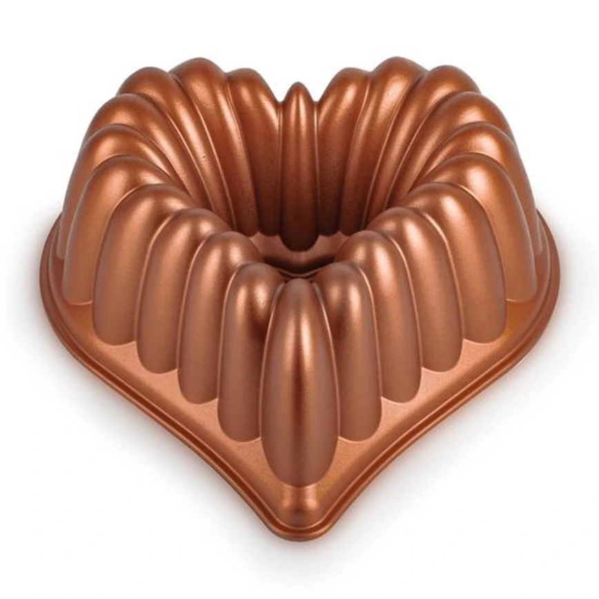 Bundt kūkas forma KITCHISIMO sirds/vara krāsā