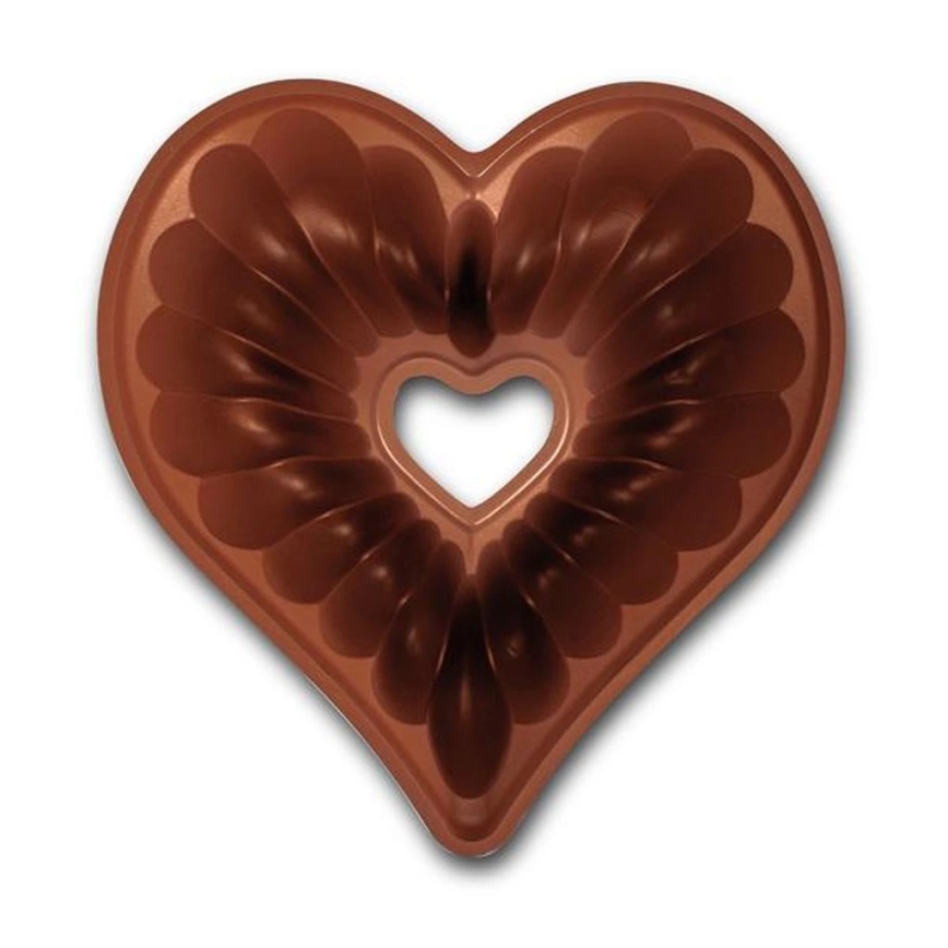 Bundt kūkas forma KITCHISIMO sirds/vara krāsā