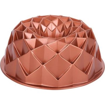 Bundtkūkas veidne KITCHISIMO 24 cm dimants/vara