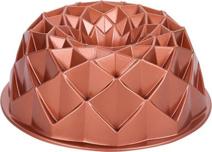 Bundtkūkas veidne KITCHISIMO 24 cm dimants/vara