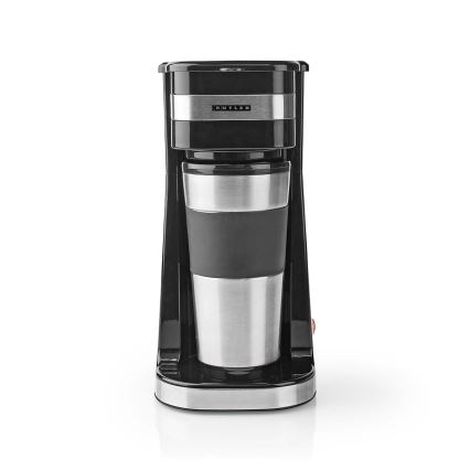 Butler - Kafijas automāts vienai krūzei 0,4 l ar ceļojuma krūzi 750W/230V nerūsējošais tērauds/melns