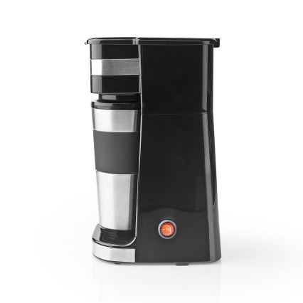 Butler - Kafijas automāts vienai krūzei 0,4 l ar ceļojuma krūzi 750W/230V nerūsējošais tērauds/melns