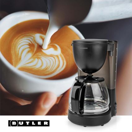 Butler - Pilināmā kafijas automāts 1,25 l ar siltuma uzturēšanas funkciju 750W/230V melns