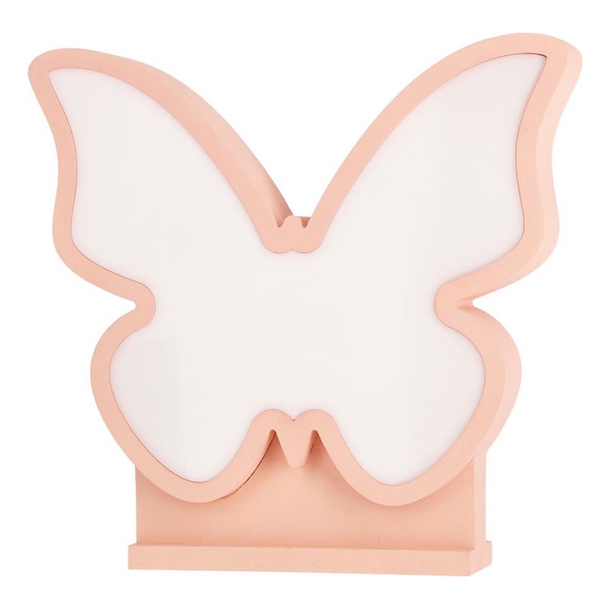 BUTTERFLY LED bērnu galda lampa LED/14W/230V rozā