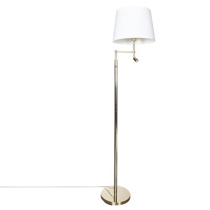 ByRydens - LED stāvlampa ORLANDO 1xE27/5W/230V + LED/3W balta/zelta pr. 36 cm
