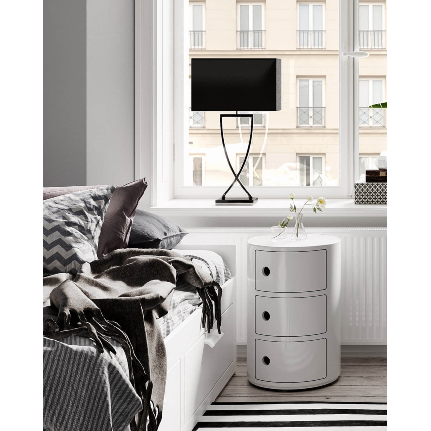 ByRydens - Galda lampa OMEGA 1xE27/5W/230V melna