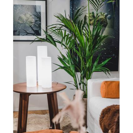 ByRydens - Galda lampa FLAKE 1xE27/8W/230V balta