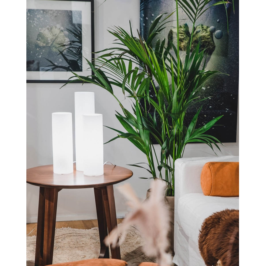 ByRydens - Galda lampa FLAKE 1xE27/8W/230V balta