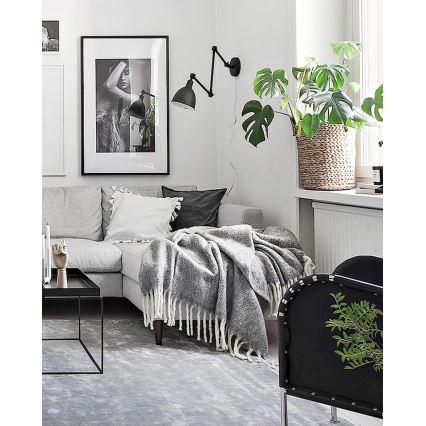 ByRydens - Aptumšojama sienas lampa BAZĀRS 1xE27/5W/230V melna