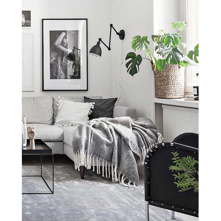 ByRydens - Aptumšojama sienas lampa BAZĀRS 1xE27/5W/230V melna