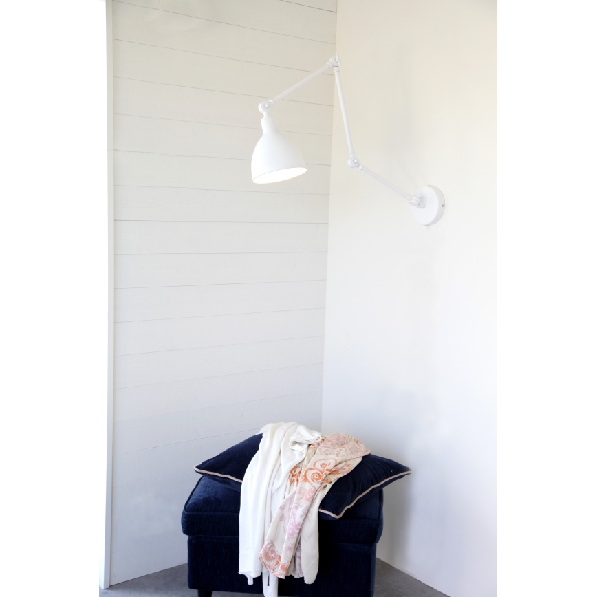 ByRydens - Aptumšojama sienas lampa BAZĀRS 1xE27/5W/230V balta