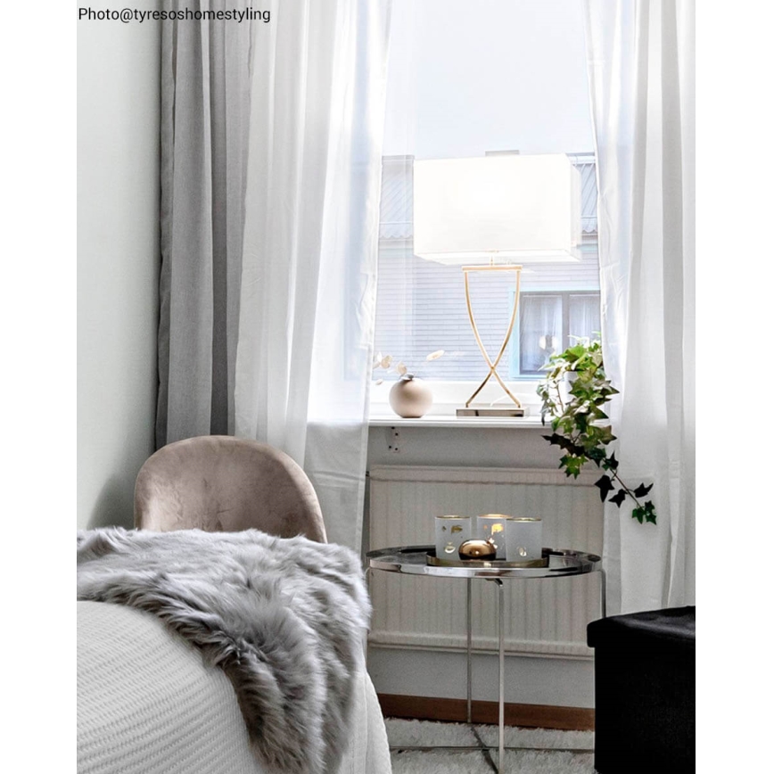 ByRydens - Galda lampa OMEGA 1xE27/5W/230V balta/misiņš