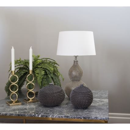 ByRydens - Galda lampa LOFTY 1xE27/5W/230V balta/sudraba