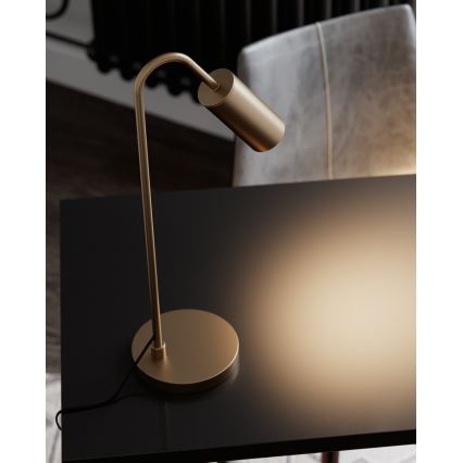 ByRydens - Galda lampa CURVE 1xGU10/7W/230V, zeltaina