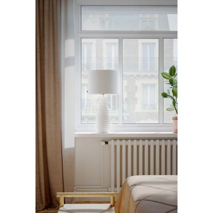 ByRydens - Galda lampa BARTHA 1xE27/8W/230V krēmkrāsaina