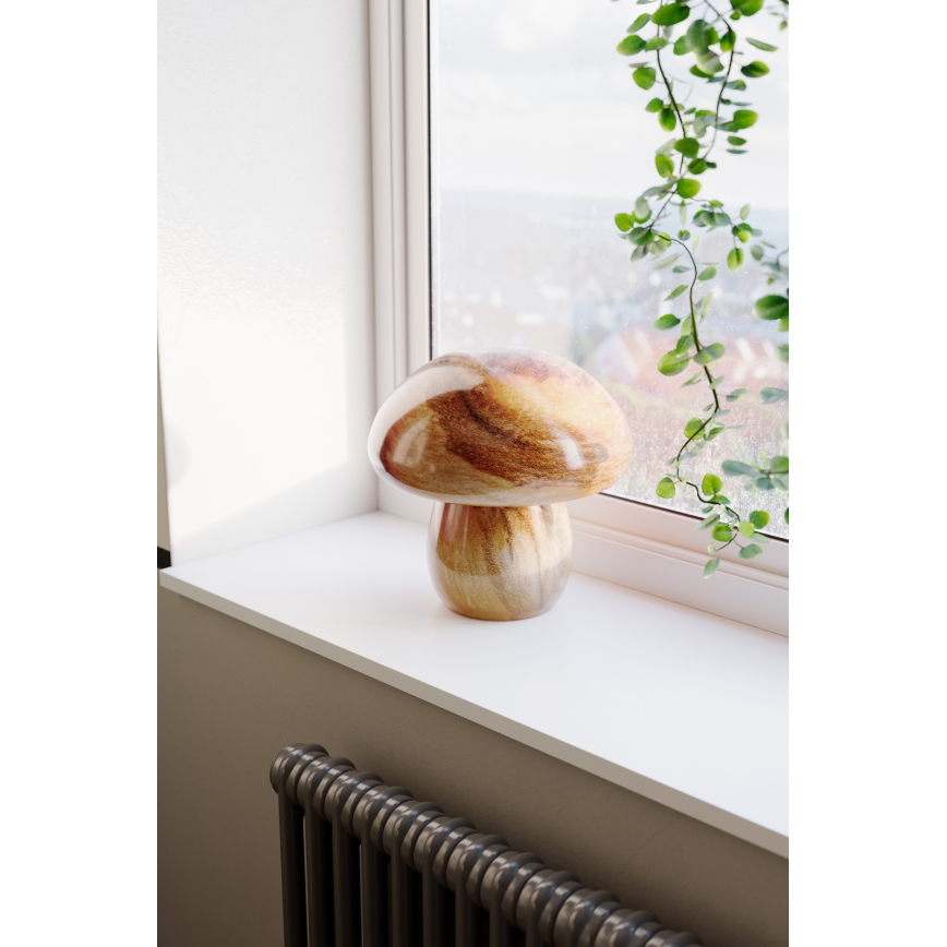 ByRydens - Galda lampa MIRA MUSHROOM 1xE27/8W/230V brūna