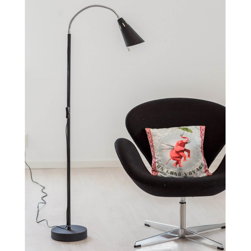 ByRydens - Grīdas lampa BEST 1xE14/5W/230V melna