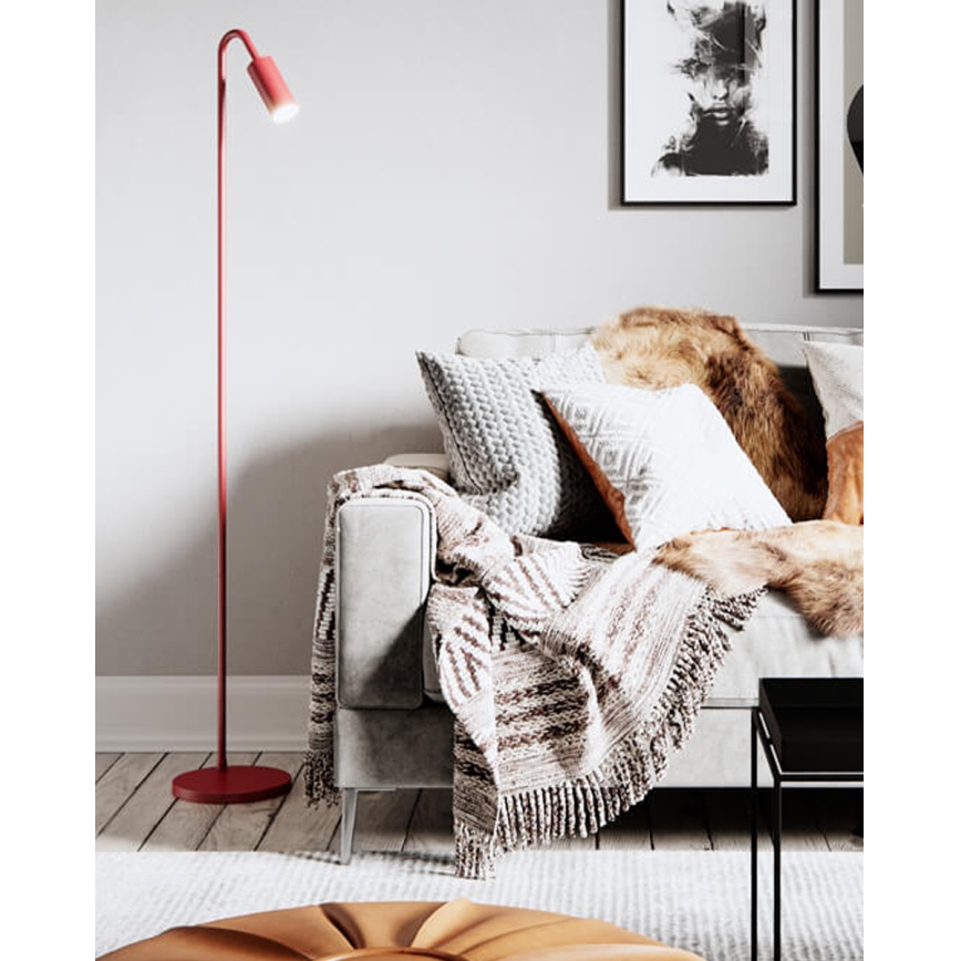 ByRydens - Grīdas lampa CURVE 1xGU10/7W/230V sarkana