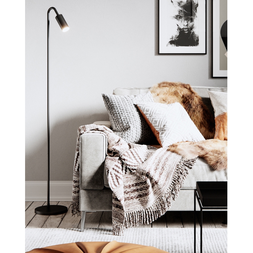 ByRydens - Grīdas lampa CURVE 1xGU10/7W/230V melna