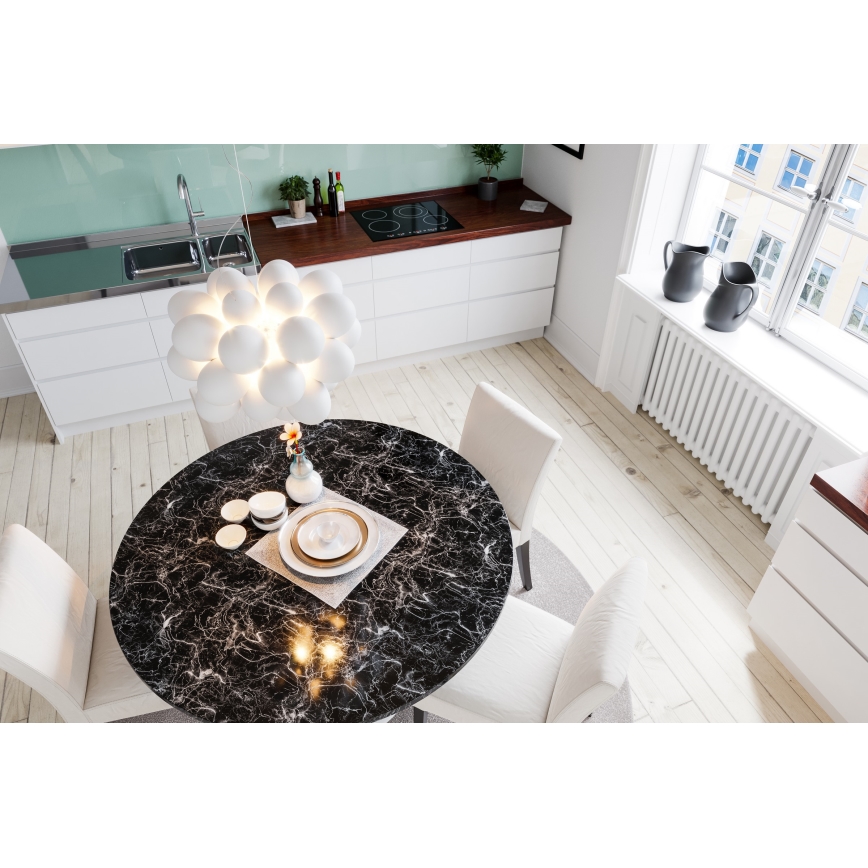 ByRydens - Lustra ar auklu GROSS 8xG9/4W/230V balta d. 50 cm