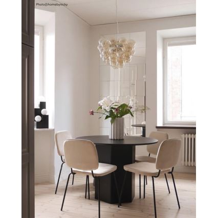 ByRydens - Lustra ar auklu GROSS 8xG9/4W/230V dūmakains/brūna d. 50 cm