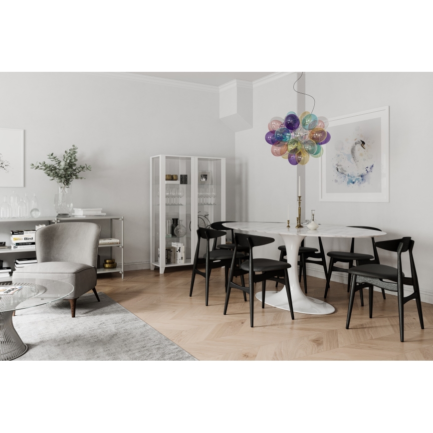 ByRydens - Lustra ar auklu GROSS 8xG9/4W/230V krāsaina d. 50 cm