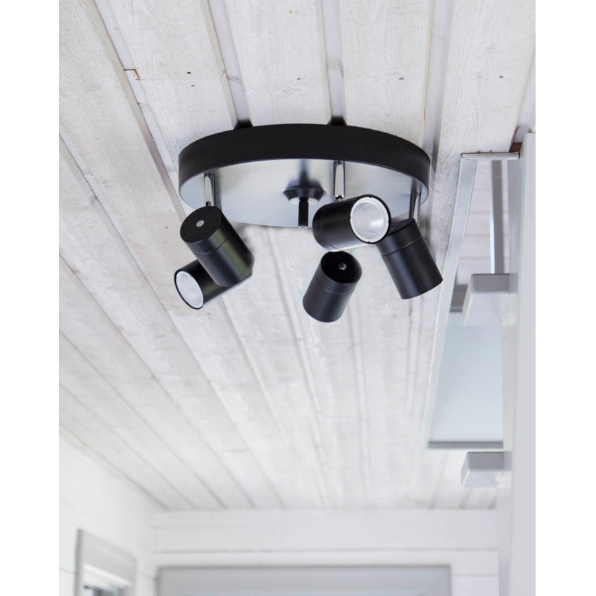 ByRydens - Starmetis CORRECT 5xGU10/7W/230V balta d. 30 cm