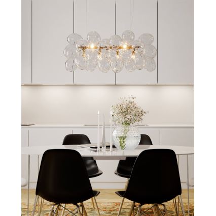 ByRydens - Lustra uz vada GROSS BAR 8xG9/8W/230V caurspīdīga