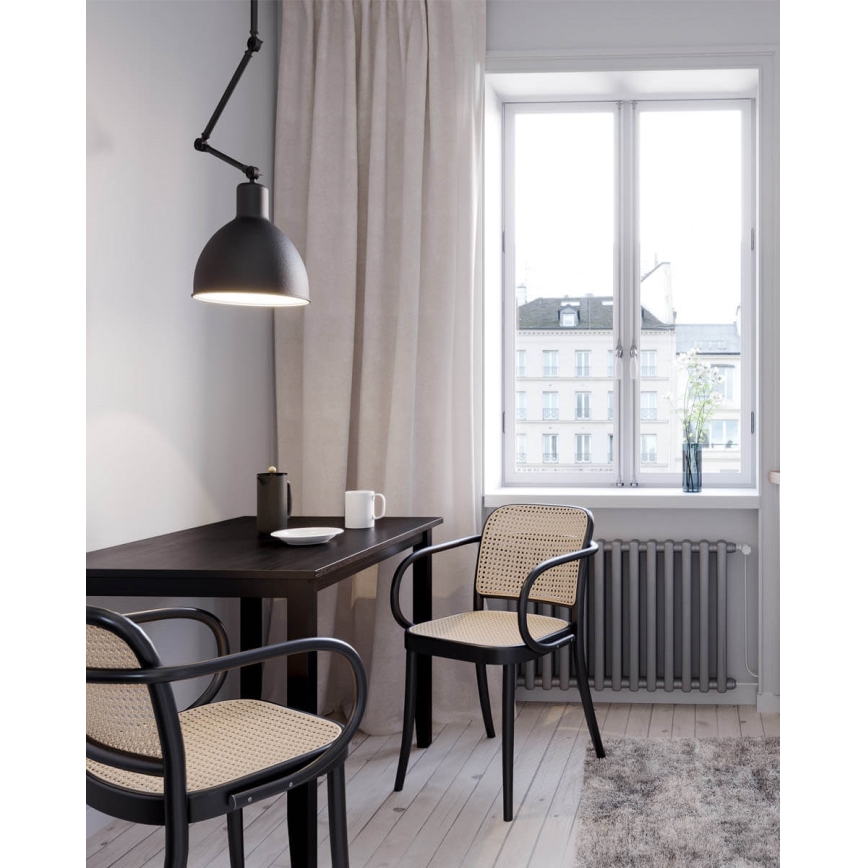 ByRydens - Lustra uz stieņa BAZAR 1xE27/5W/230V melna