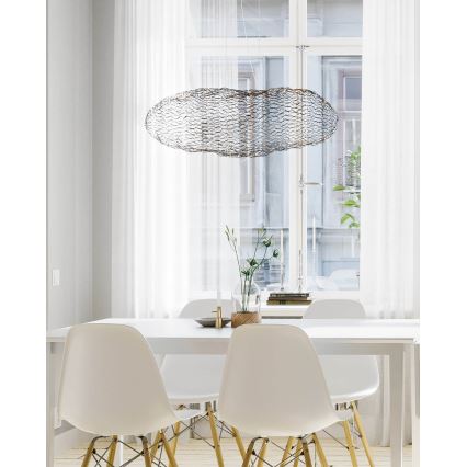 ByRydens - LED Lustra ar auklu HAYDEN LED/15W/230V melna