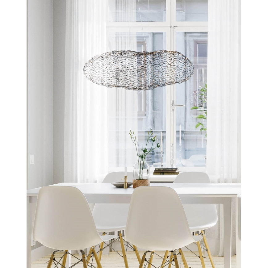 ByRydens - LED Lustra ar auklu HAYDEN LED/15W/230V melna
