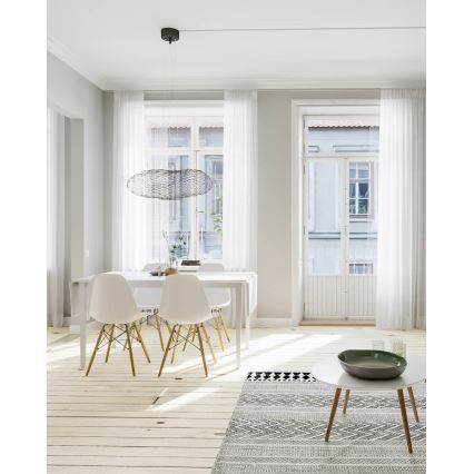 ByRydens - LED Lustra ar auklu HAYDEN LED/15W/230V melna