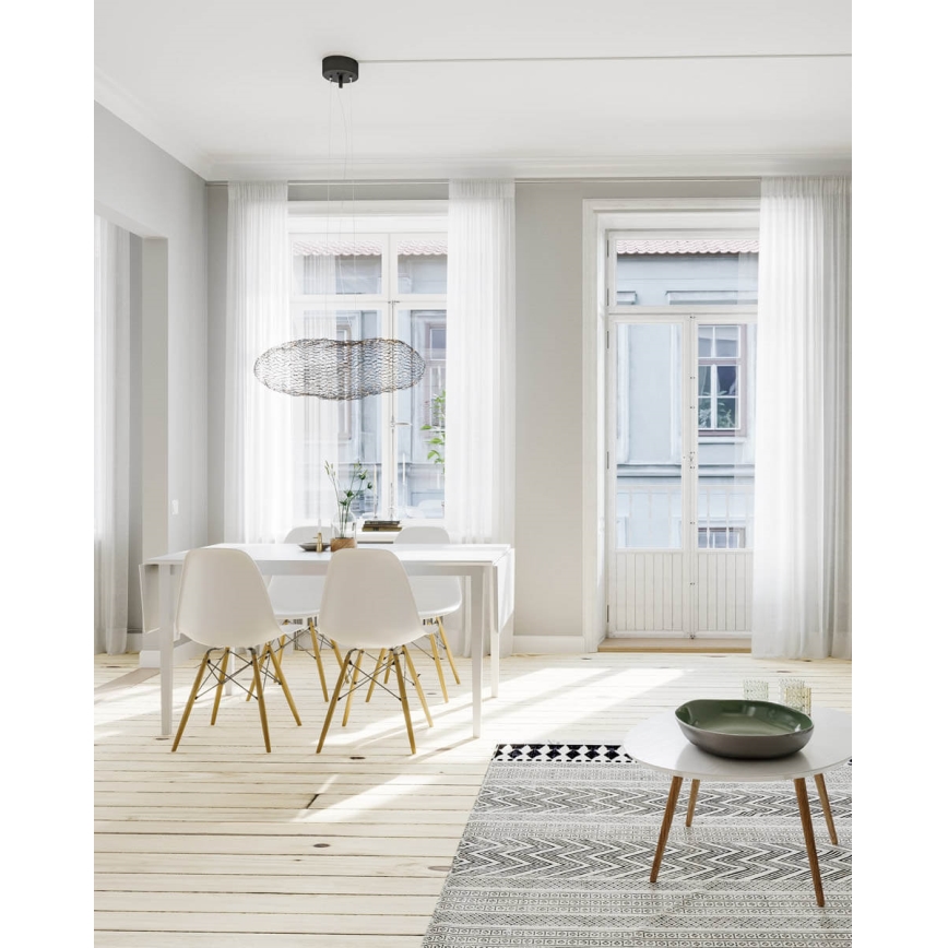ByRydens - LED Lustra ar auklu HAYDEN LED/15W/230V melna