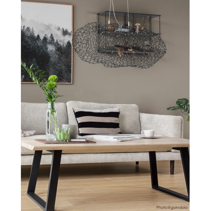 ByRydens - LED Lustra ar auklu HAYDEN LED/15W/230V melna