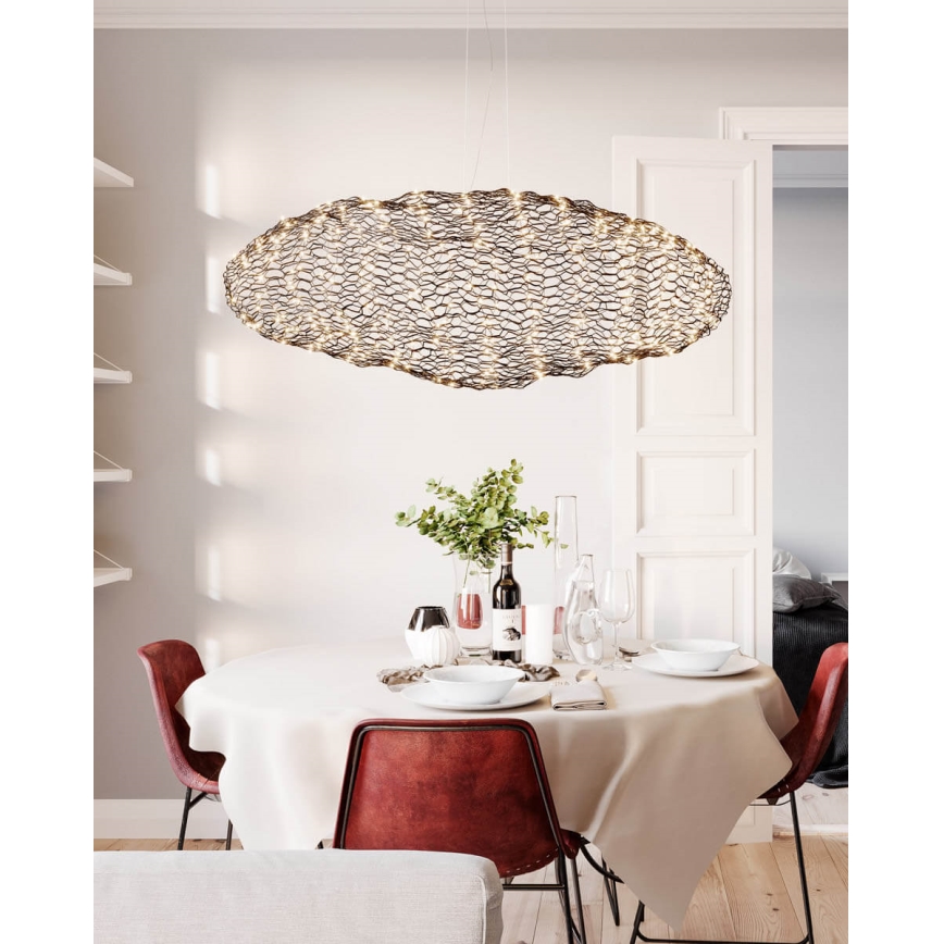 ByRydens - LED Lustra ar auklu HAYDEN LED/20W/230V melna