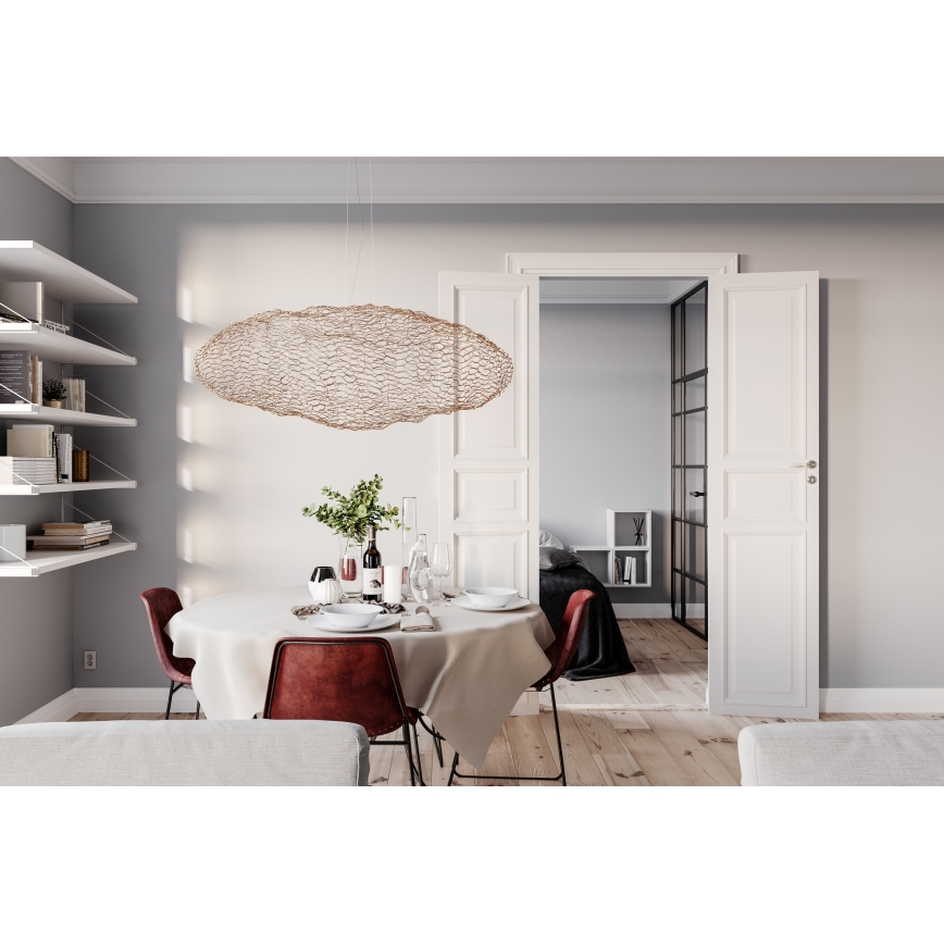 ByRydens - LED Lustra ar auklu HAYDEN LED/20W/230V zelta