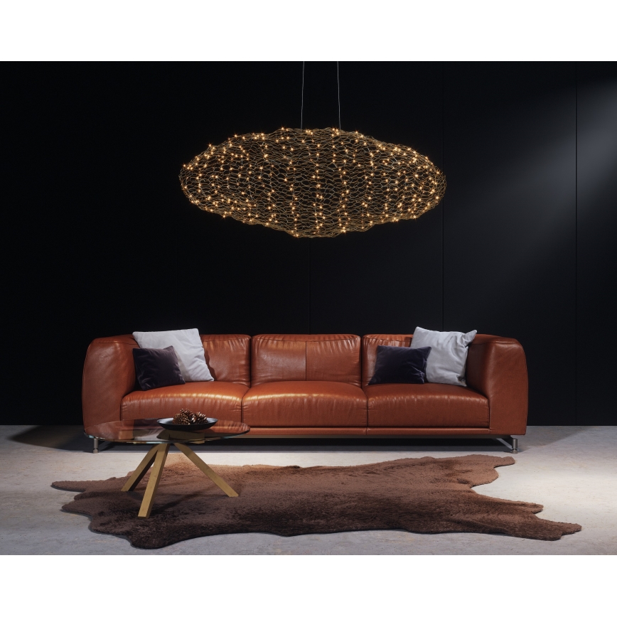 ByRydens - LED Lustra ar auklu HAYDEN LED/20W/230V zelta