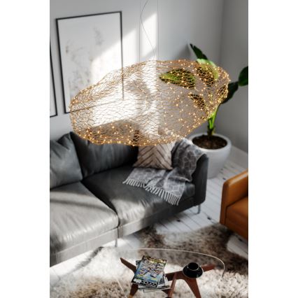 ByRydens - LED Lustra ar auklu HAYDEN LED/20W/230V zelta