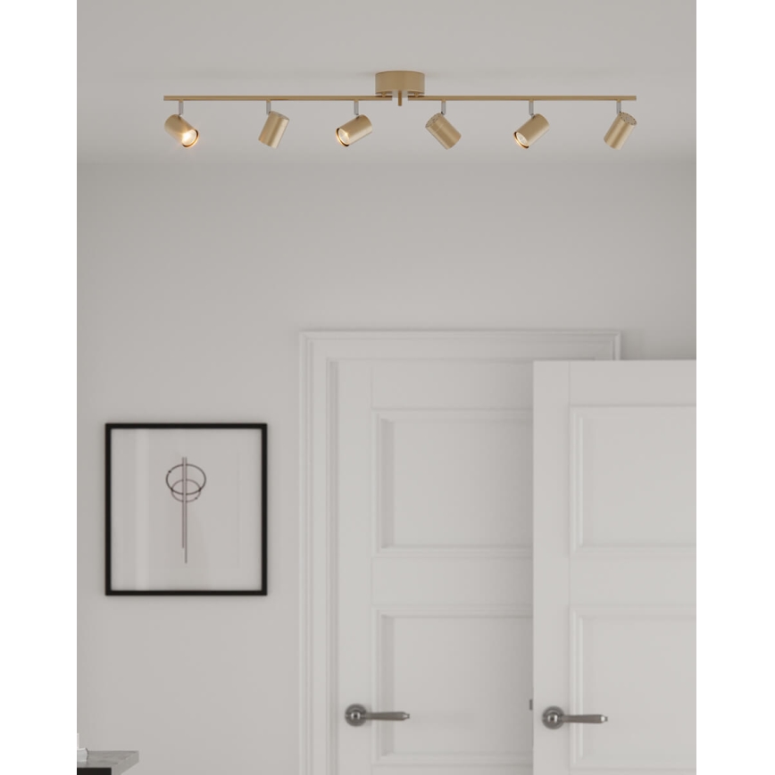 ByRydens - Starmetis CORRECT 6xGU10/7W/230V zelta