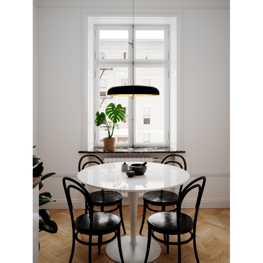 ByRydens - Lustra ar auklu SHELBY 3xG9/5W/230V melna d. 50 cm