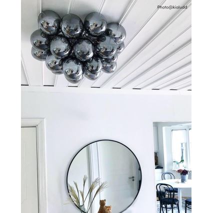 ByRydens - Griestu lampa GROSS 6xG9/5W/230V dūmakains/melna d. 50 cm