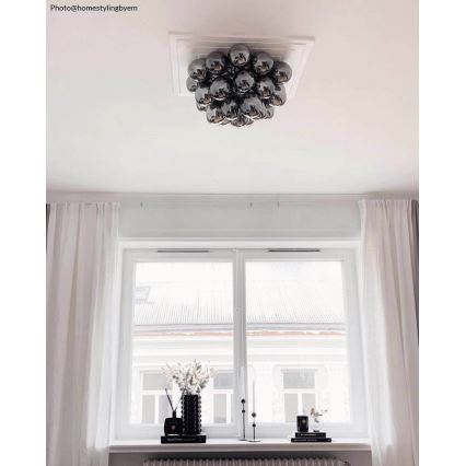 ByRydens - Griestu lampa GROSS 6xG9/5W/230V dūmakains/melna d. 50 cm